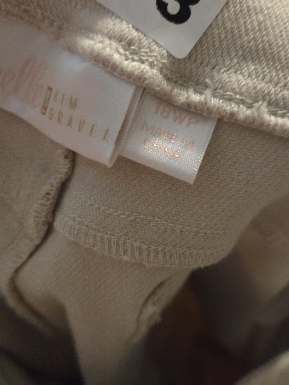 Belle by Kim Gravel Neutral Beige Kids Joggers